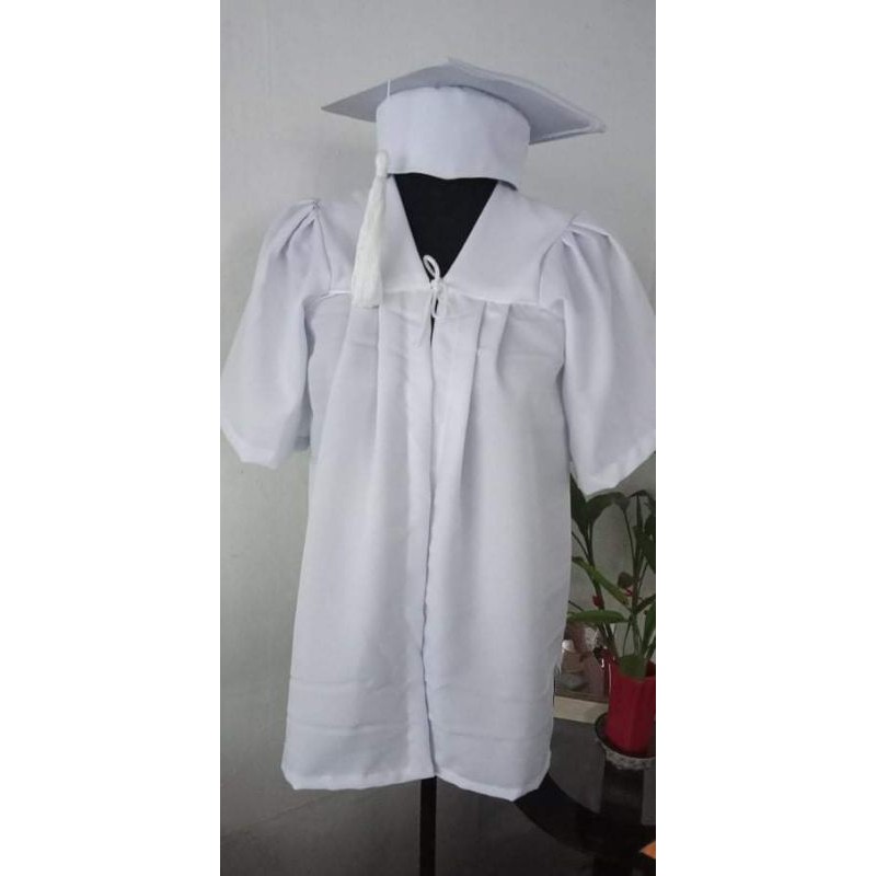 White Kinder graduation toga for Sale | Shopee Philippines