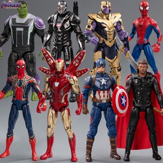 zd toys marvel avengers ( ironman captain america thanos spiderman warmachine thor hulk ) 6 inches