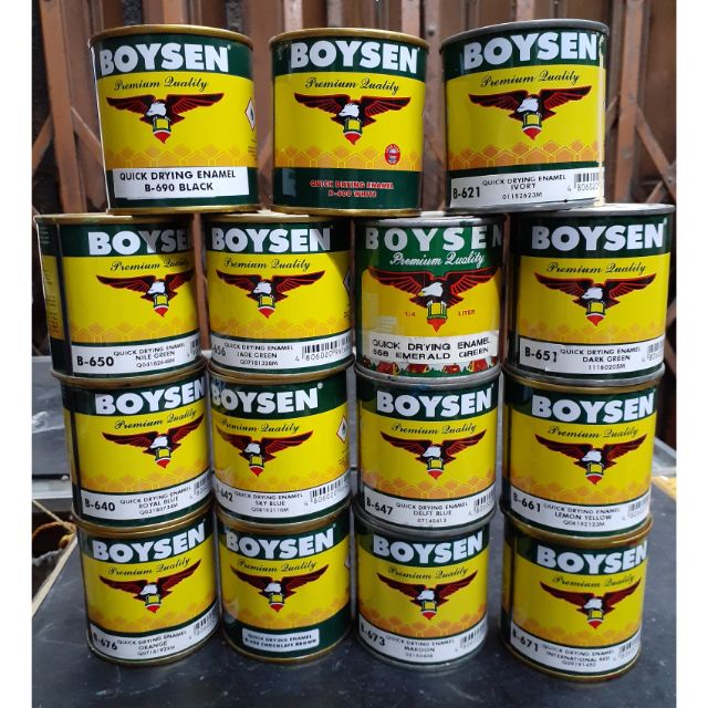 Boysen Quick Dry Enamel Paint (For Wood) 1/4 Liter | Shopee Philippines