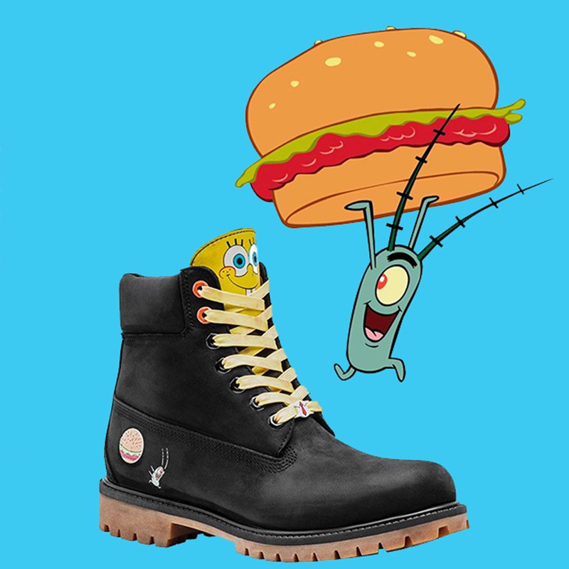 boy spongebob timberland boots