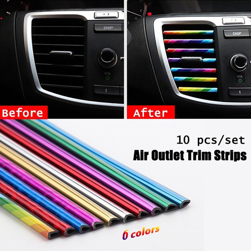 Car Accessories 10pcs Set Diy Car Interior Air Conditioner