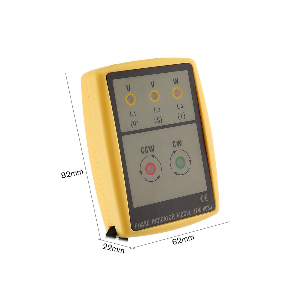 Sale Jtw Jtw 8030 3 Phase Sequence Meter Rotation Tester Phase Indicator Detector Shopee Philippines
