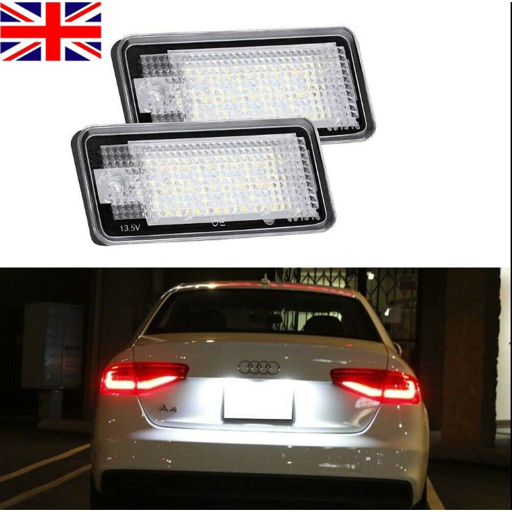 audi a3 number plate light