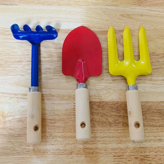 3pc Small Gardening Tools for Kids - Montessori Practical Life Gardening Spade Trowel Fork Shovel #3