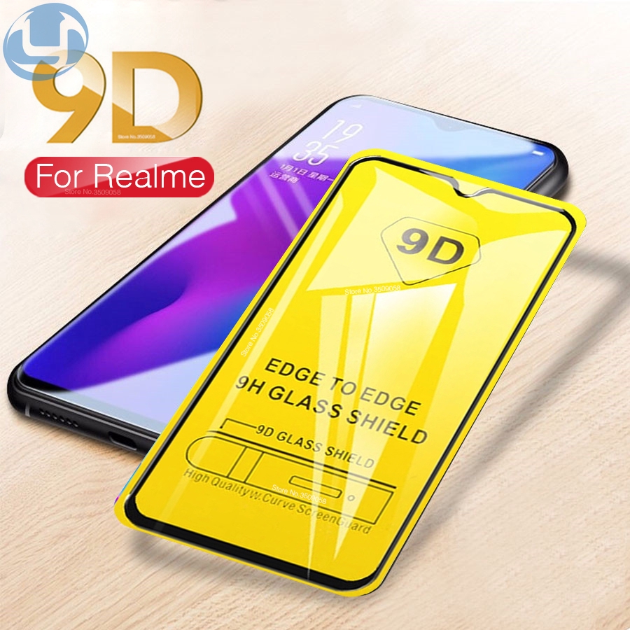 9d Full Cover Tempered Glass For Oppo A3s A5s A7 A9 F11 A53 Realme 3 5