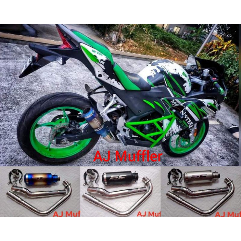 【ready Stock】 Rusi Sigma 250 Ssx 200 Ssx150 Sc Project Full Set Muffler