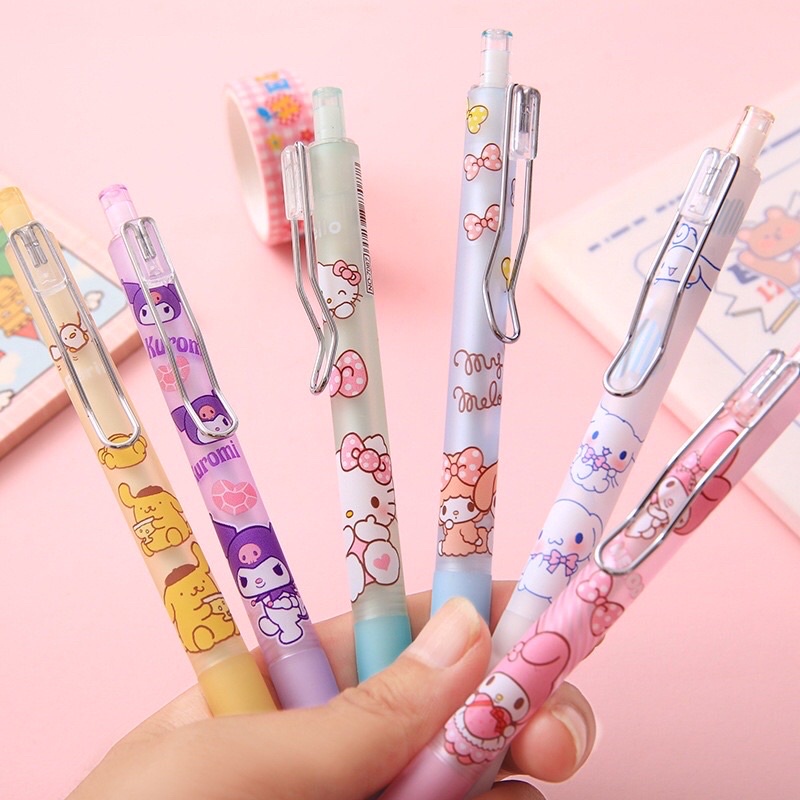 Sanrio Cute 1PC Retractable BLACK Ink Gel Pen (0.5mm) Cinnamoroll ...