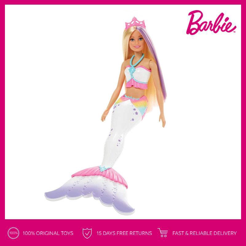 Barbie Dreamtopia Color Magic Mermaid Doll with Outfit and Tail for Coloring with Included Crayola Washable Color Wands Gift for 3 to 7 Year Olds​​