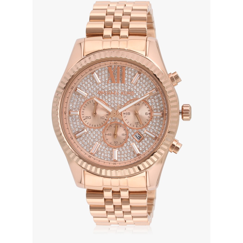 mk lexington rose gold