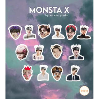 monsta x sticker set high quality print with freebies shopee philippines