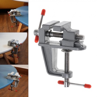 Mini Bench Vise Table Swivel Lock Clamp Vice Craft Cast Aluminum Hand Tools DB 