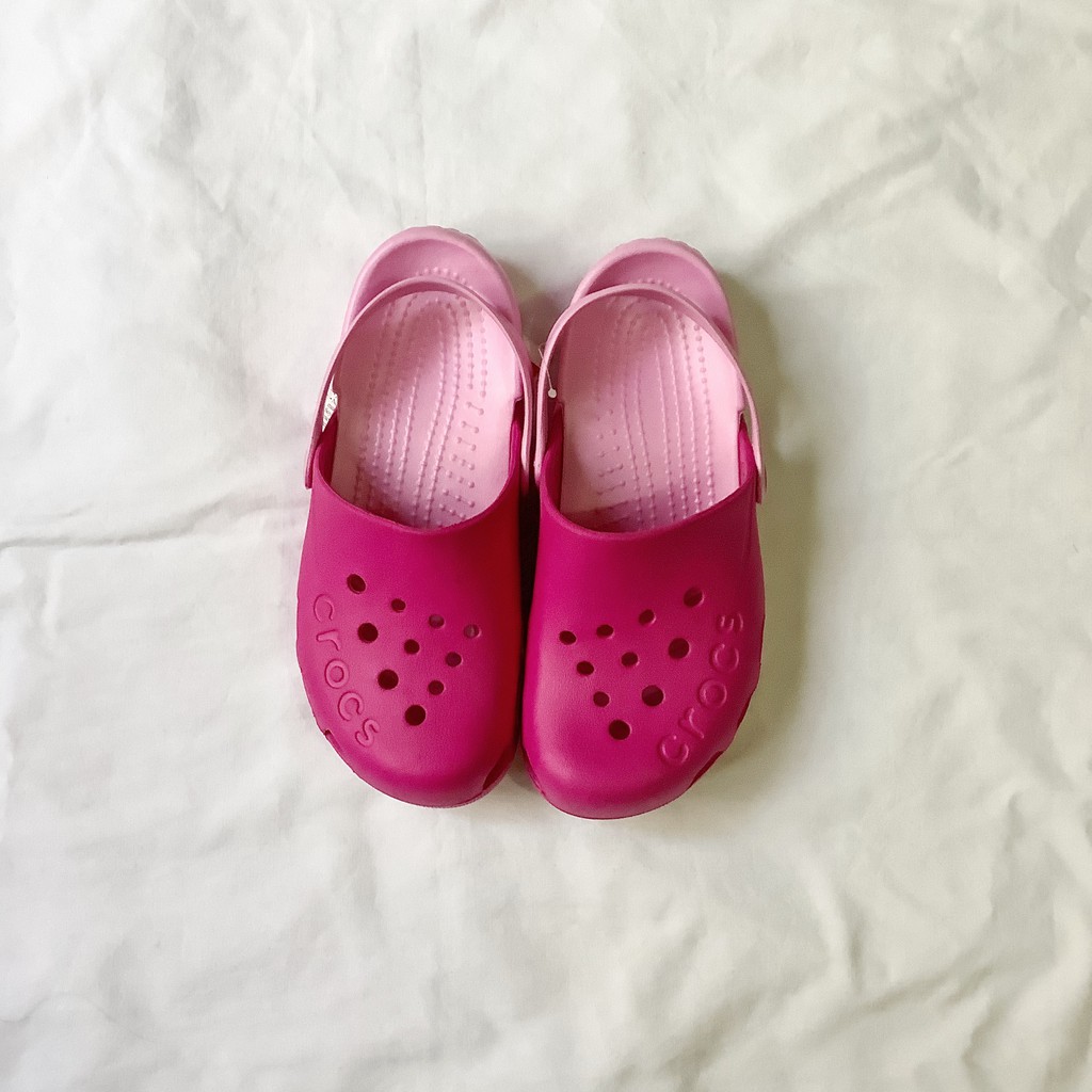 candy pink crocs
