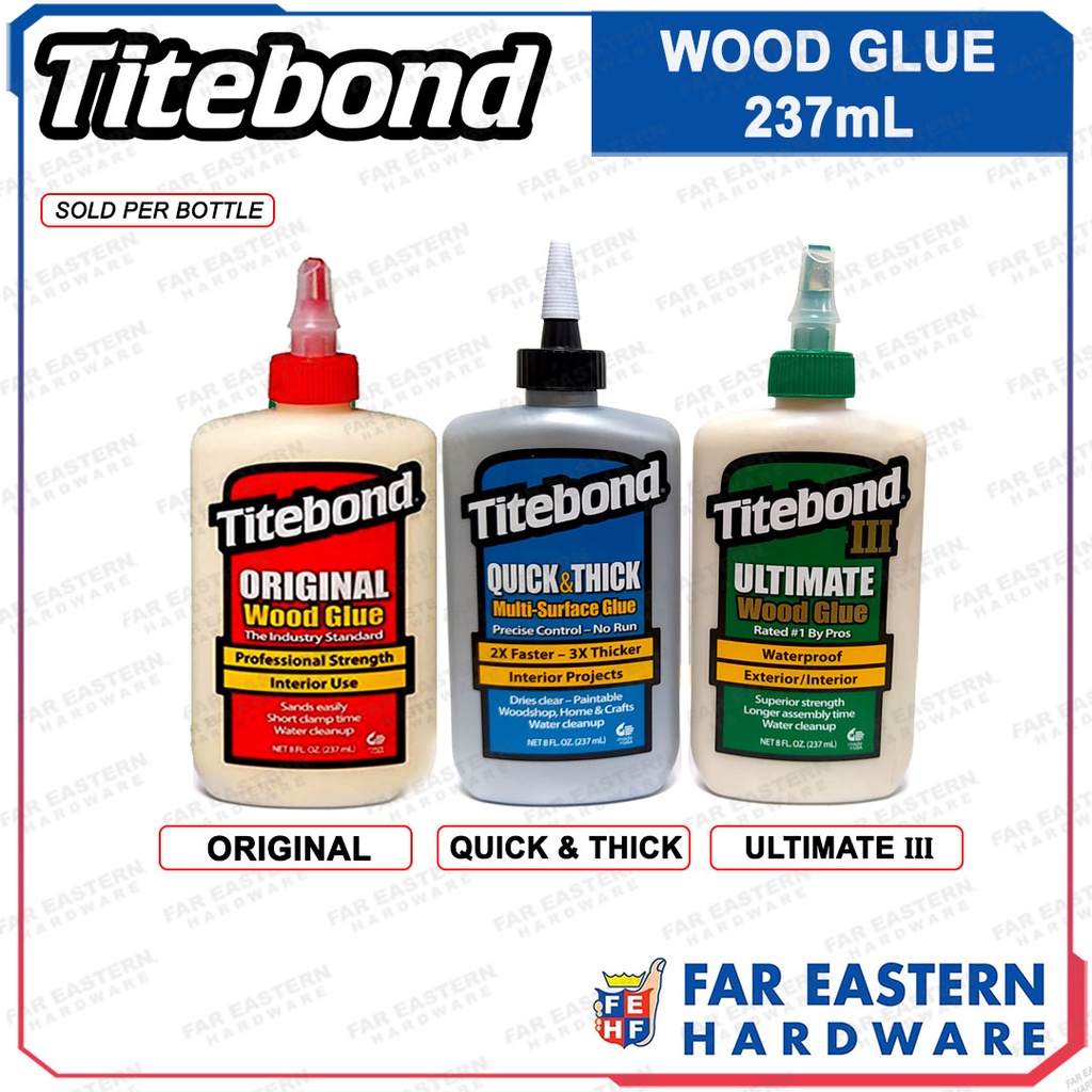 TITEBOND Original Ultimate III Quick & Thick Wood Glue 8fl. oz