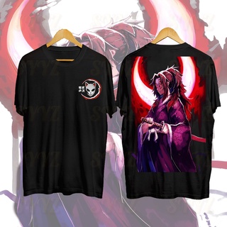 Demon Slayer Anime T Shirt Kochou Shinobu Cotton Oversized Round Neck Tops Tees T-shirts #5