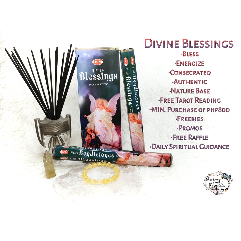 Divine Blessings Incense Stick by Hem (20 Sticks/Box) Shopee Philippines