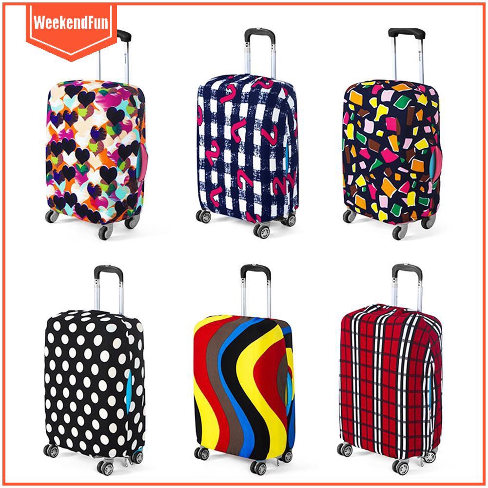 printed luggage trolley