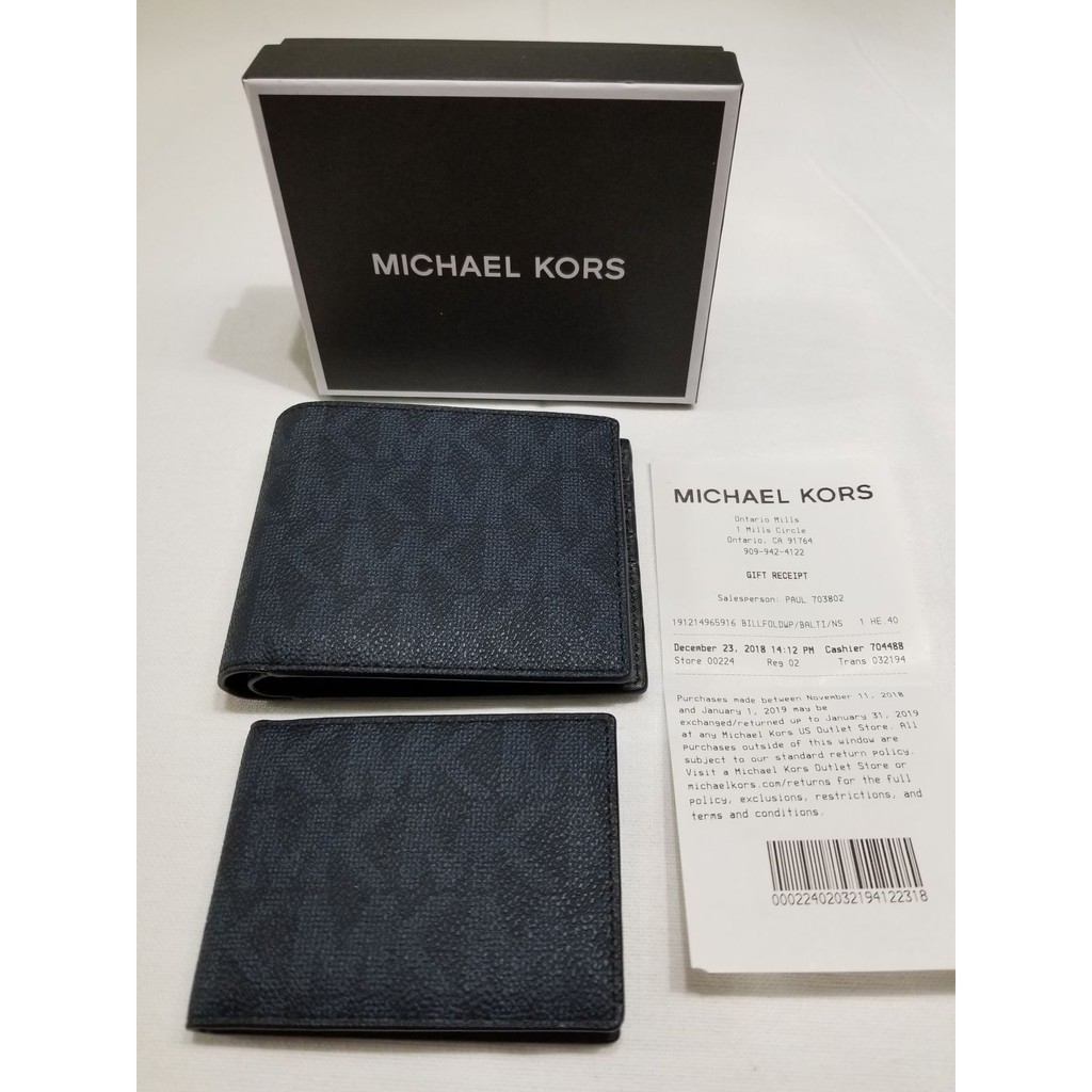 SALE!!! Michael Kors Jet Set Mens Wallet with Insert | Shopee Philippines