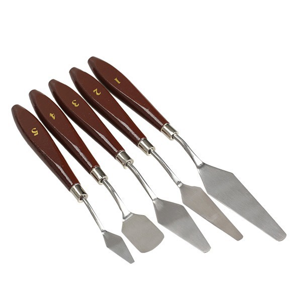 5pcs Spatula Palette Knife Painting Mixing Scraper Set Shopee Philippines