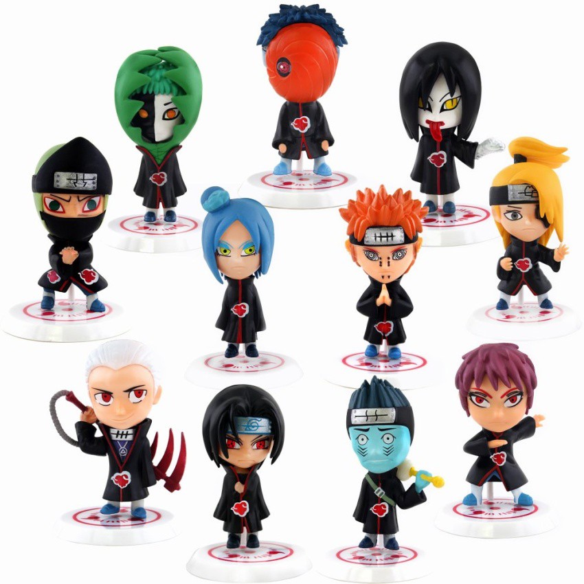 ANIME ZONE Naruto Akatsuki 3IN Collector's Mini-Figures ...