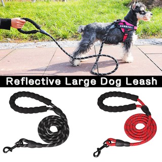 Reflective Large Dog Leash Nylon Rope Pet Running Tracking Leashes Long Lead Dog Mountain Climbing