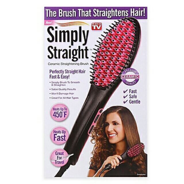 Simply Straight Hair Brush Straightener Shopee Philippines
