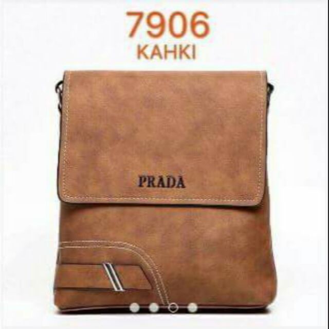 Prada Leather Sling Bag/ Messenger Bag/ Satchel for Men | Shopee Philippines