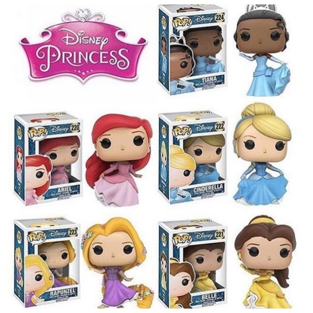 Funko Pop! Disney Dancing Princesses Ariel Belle Cinderella Rapunzel Tiana  | Shopee Philippines