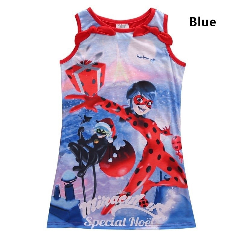 Children Girls Miraculous Ladybug Sleeveless Dress C046 Shopee Philippines - 2 12 y kids boys girls roblox hoodies long sleeve tops c227