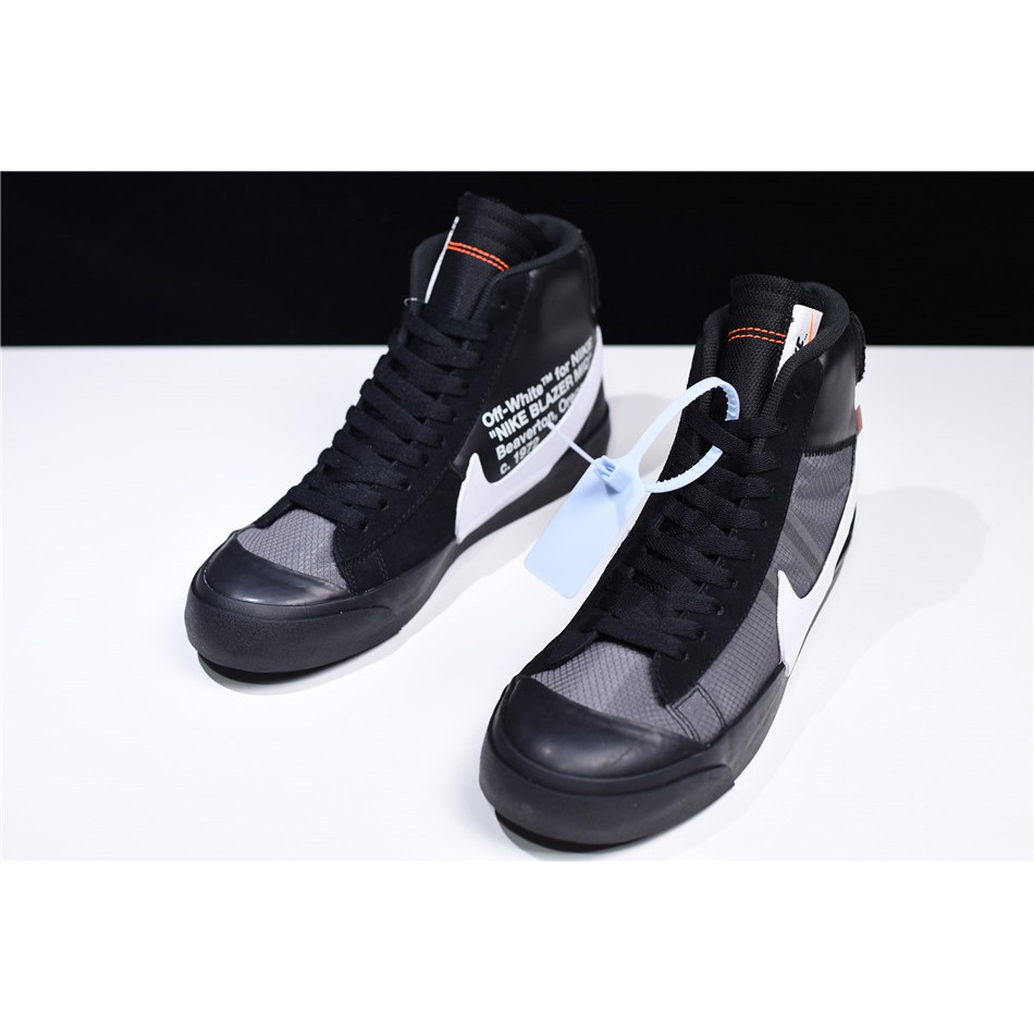 off white nike blazer mid black