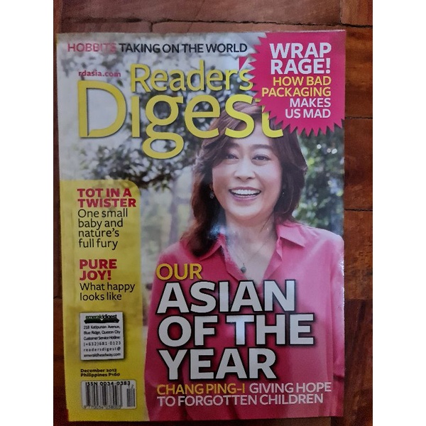 Featured image of Readers Digest Magazine Pre owned Oct '12 -Dec '12 + EDITORS CHOICE (best of the best)