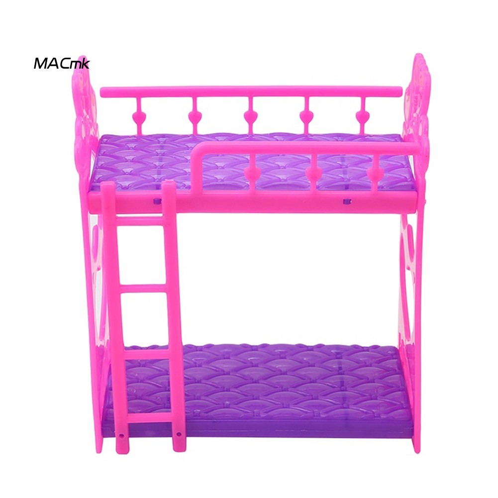 Mac1 11 5x14cm Mini Plastic Doll House Bunk Beds Kids Gift Toy Accessories For Girls Shopee Philippines