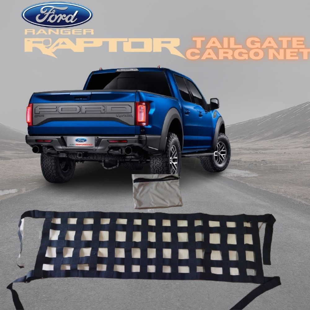 FORD RANGER / RAPTOR TAILGATE CARGO NET Heavy duty Sagfree