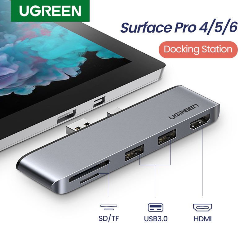 Ugreen Hub Usb 3 0 Multi Port Hdmi Sd Tf Untuk Microsoft Surface