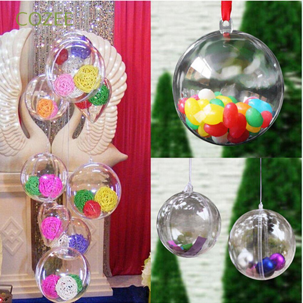 20pcs 10pcs Ball Christmas Tree Decorations Clear Ornament