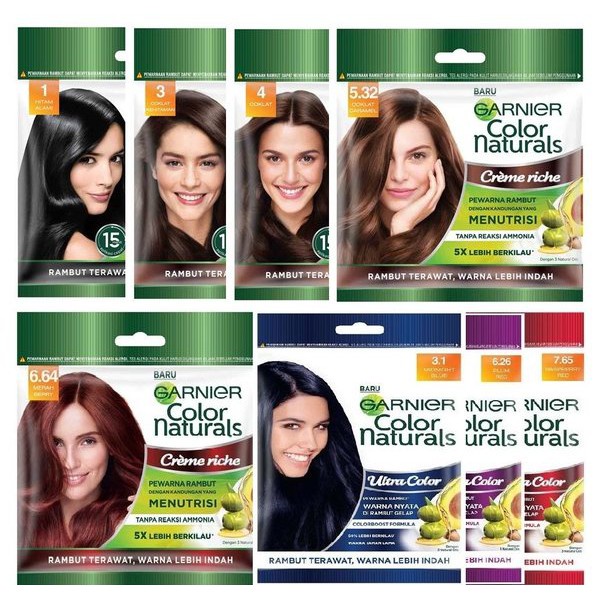 Garnier Color Naturals Sachets Garnier Hair Dye Natural Sachets
