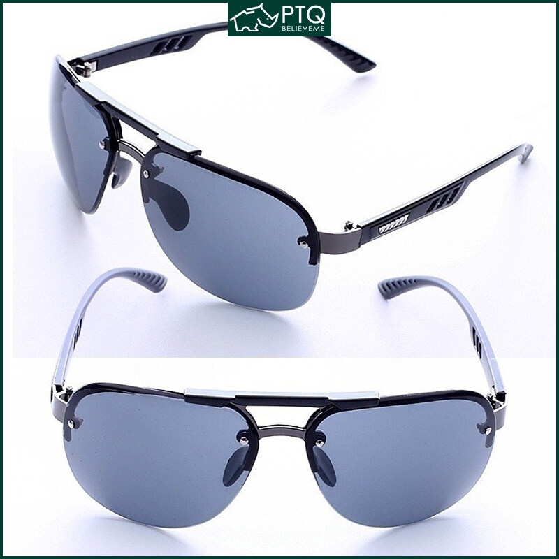 PTQ Sunglasses UV400 Protection Rimless Sunglasses Polarized Sunglasses Men's Driving Sunglasses Eyewear