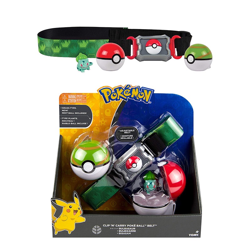 Trend Genuine Pokemon Elf Ball Belt Pikachu Pokeball Pocket Monster Variant Modeltoy Set Cosplay