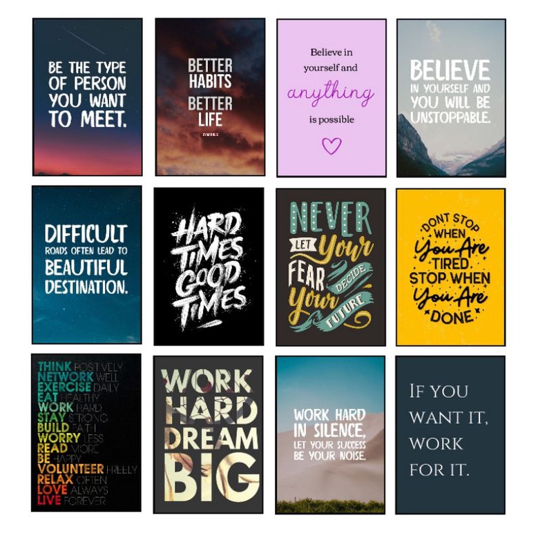 Motivational quotes wallpaper | Shopee Philippines