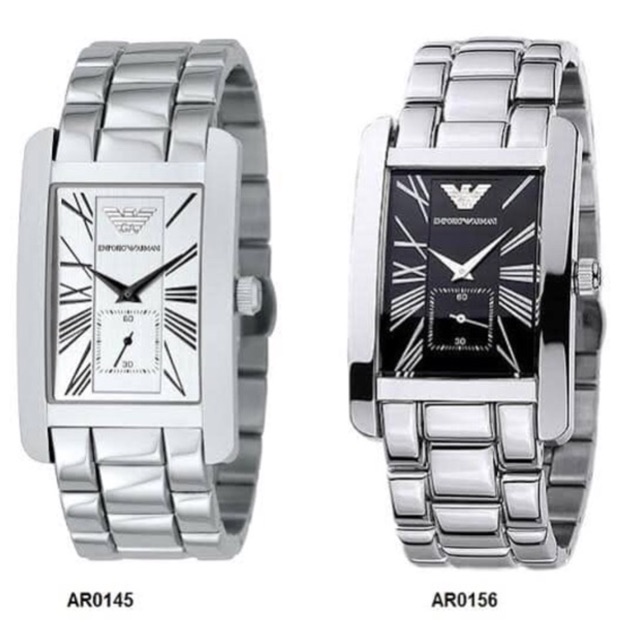 stainless steel armani watch