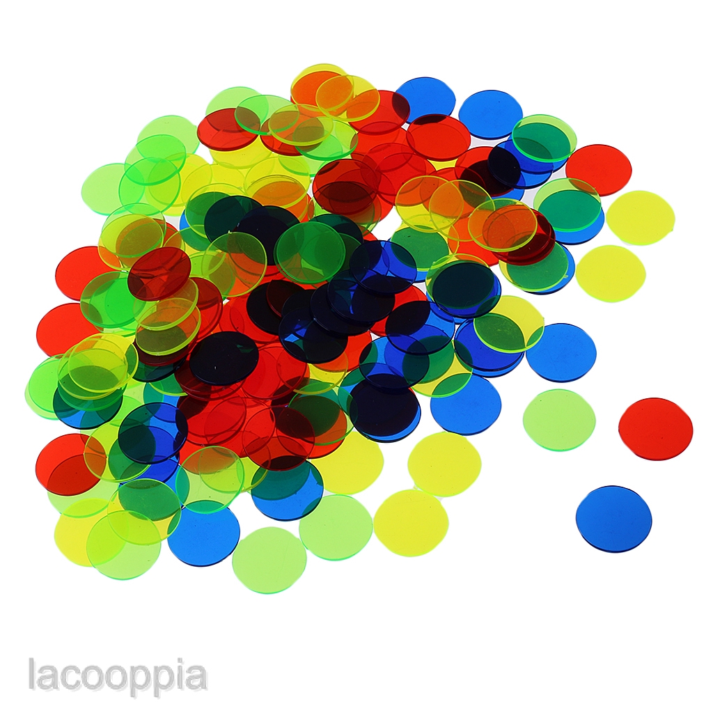 100Pc Plastic Bingo Chips Markers for Bingo Game Cards Counters Xmas ...