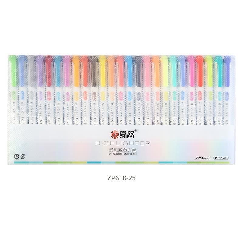 25 Pcs Set Mildliner Highlighter 25 Colors Marker Pen Color Pen