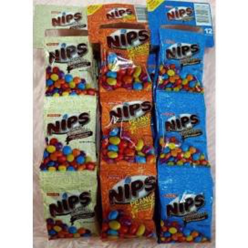 Jack & Jill Nips Candy Coated Chocolate 14g X 12 Packs Shopee Philippines
