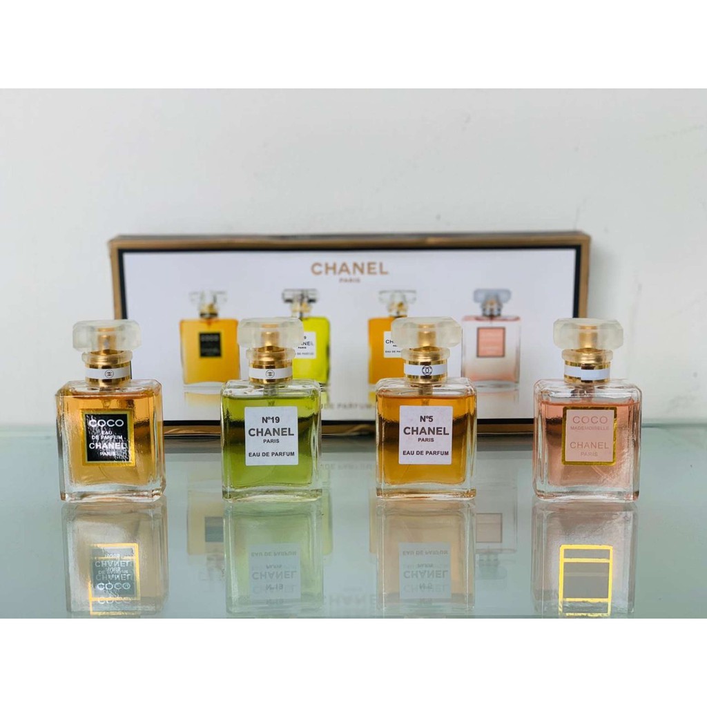 Chanel perfume gift set coco N 19 5 mademoiselle for women