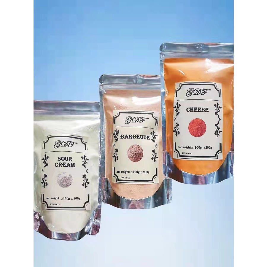Potato Corner Powder Flavoring (Barbecue/Barbeque Cheese Sour Cream) 100g, 200g Shopee