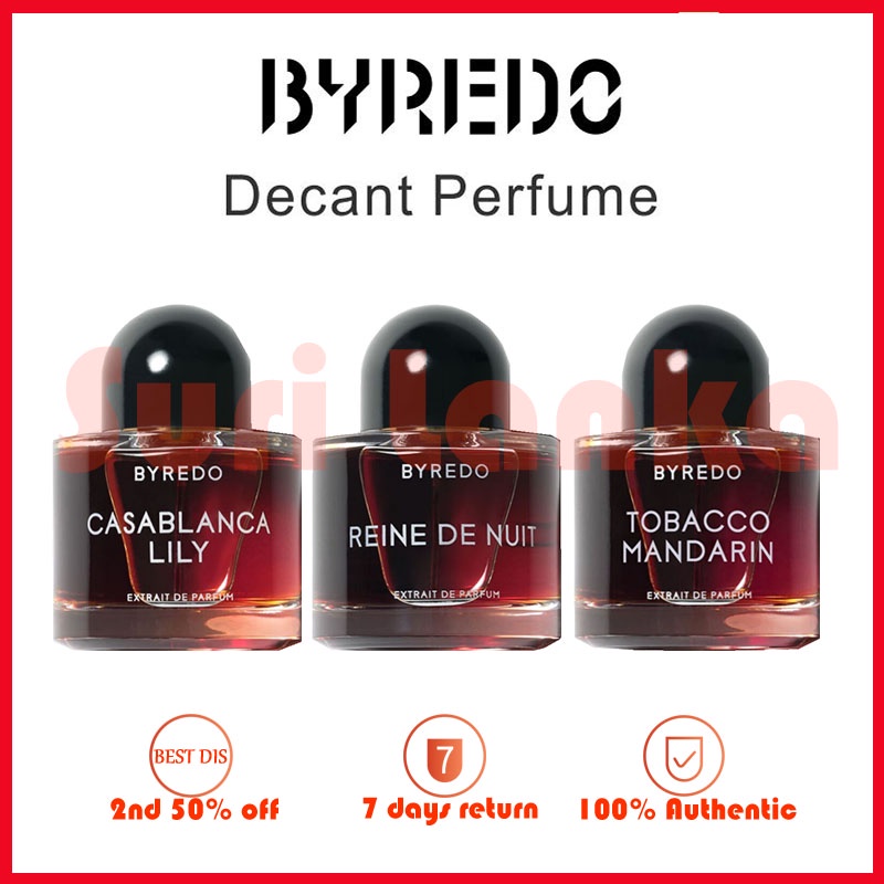 Perfume Travel Pack Byredo Decant perfume Casablanca Lily/Reine de Nuit