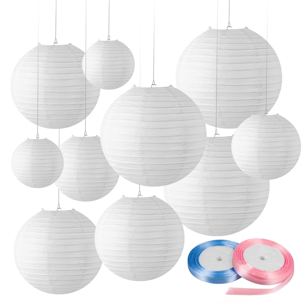 chinese paper lanterns white