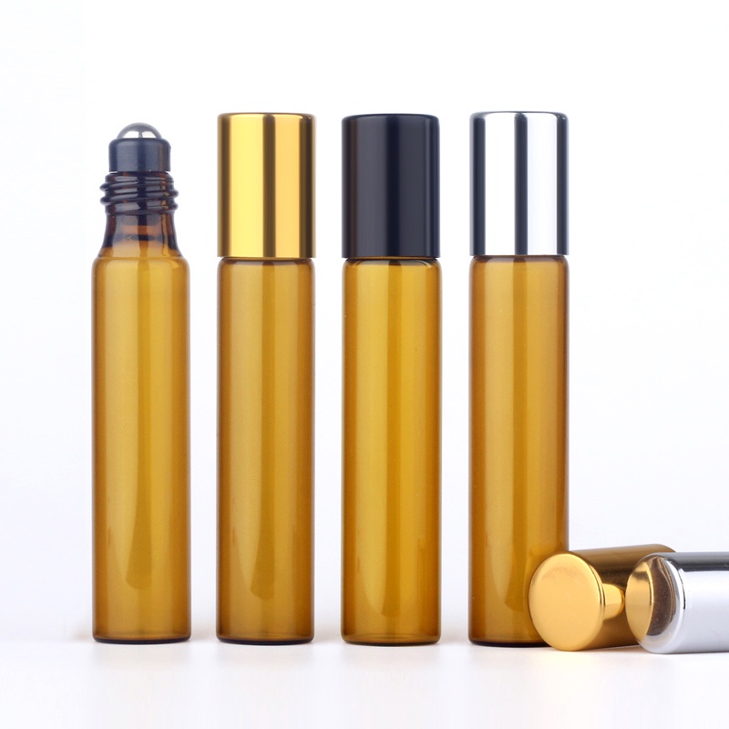 BENY 10ml Mini Roll On Essential Oil Bottles Refillable Roller ball
