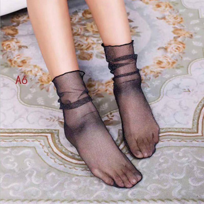 1 Pair Women Lady Lace Ruffle Fishnet Short Ankle Socks Stockings Mesh 2017&& 