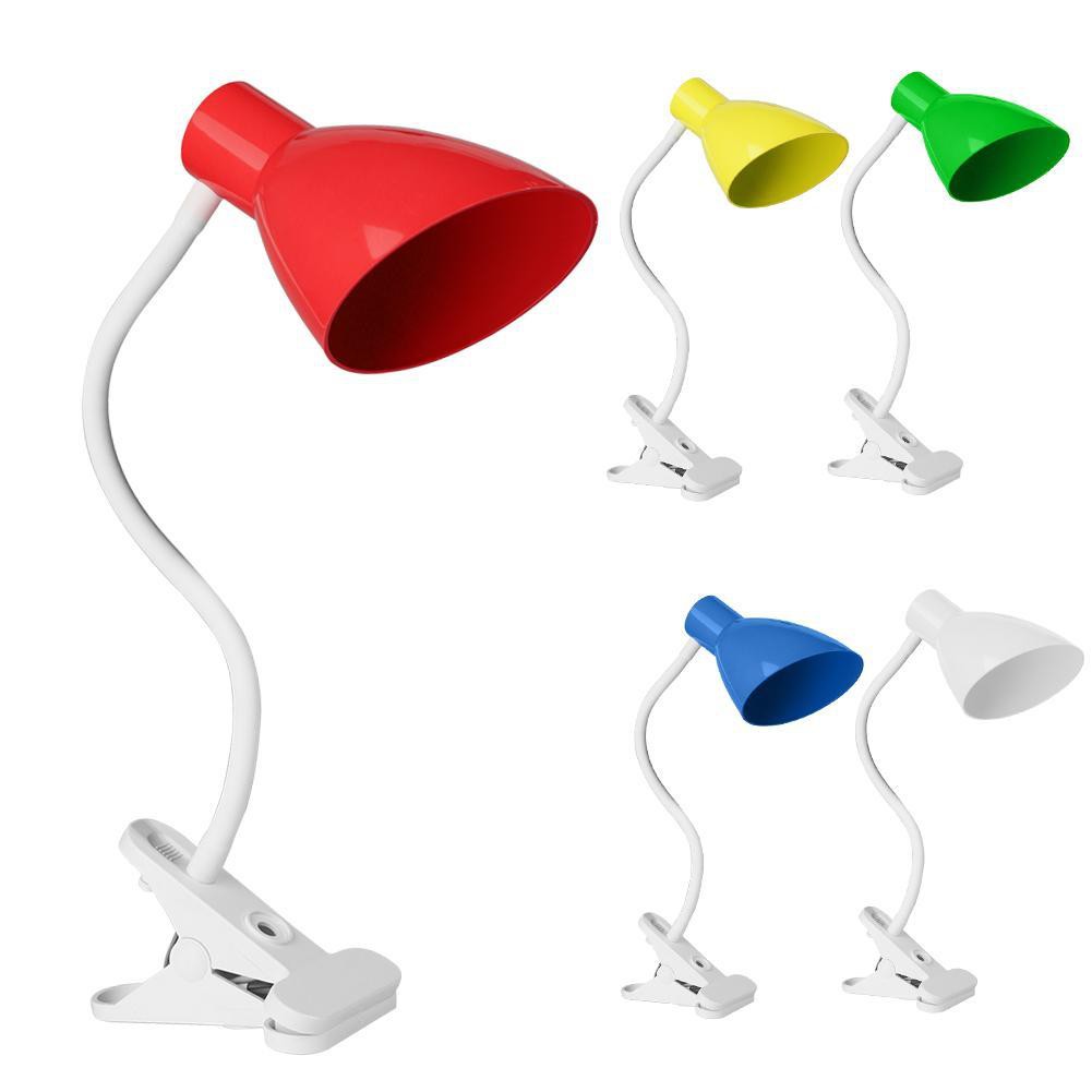 Red Occitop AC 110-220V Universal Flexible Lamp Clip Holder E26/E27 Bulb Base 