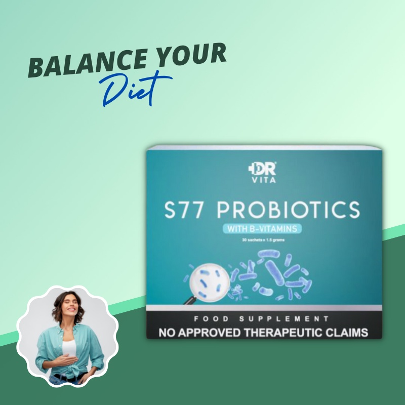 1 Box (30 Sachets) Dr. Vita S77 Probiotics for Digestive Issues ...